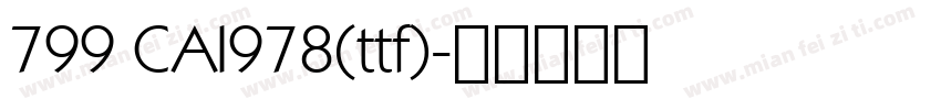 799 CAI978(ttf)字体转换